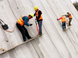 Cement blanket railway slope protection project