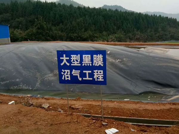 Biogas digester geomembrane anti-seepage project